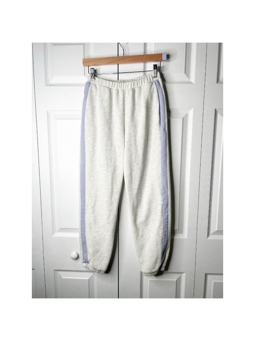 STAUD Cambrie Grey Purple Elastic Waist Joggers Women's Size X-Small XS